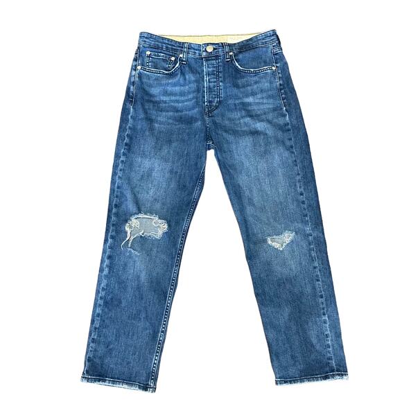 rag & bone Blue Distressed Skinny Jeans - Picture 3 of 15